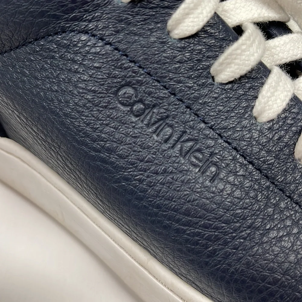Men's Calvin Klein Navy Blue Sneakers - Picture 2 of 14
